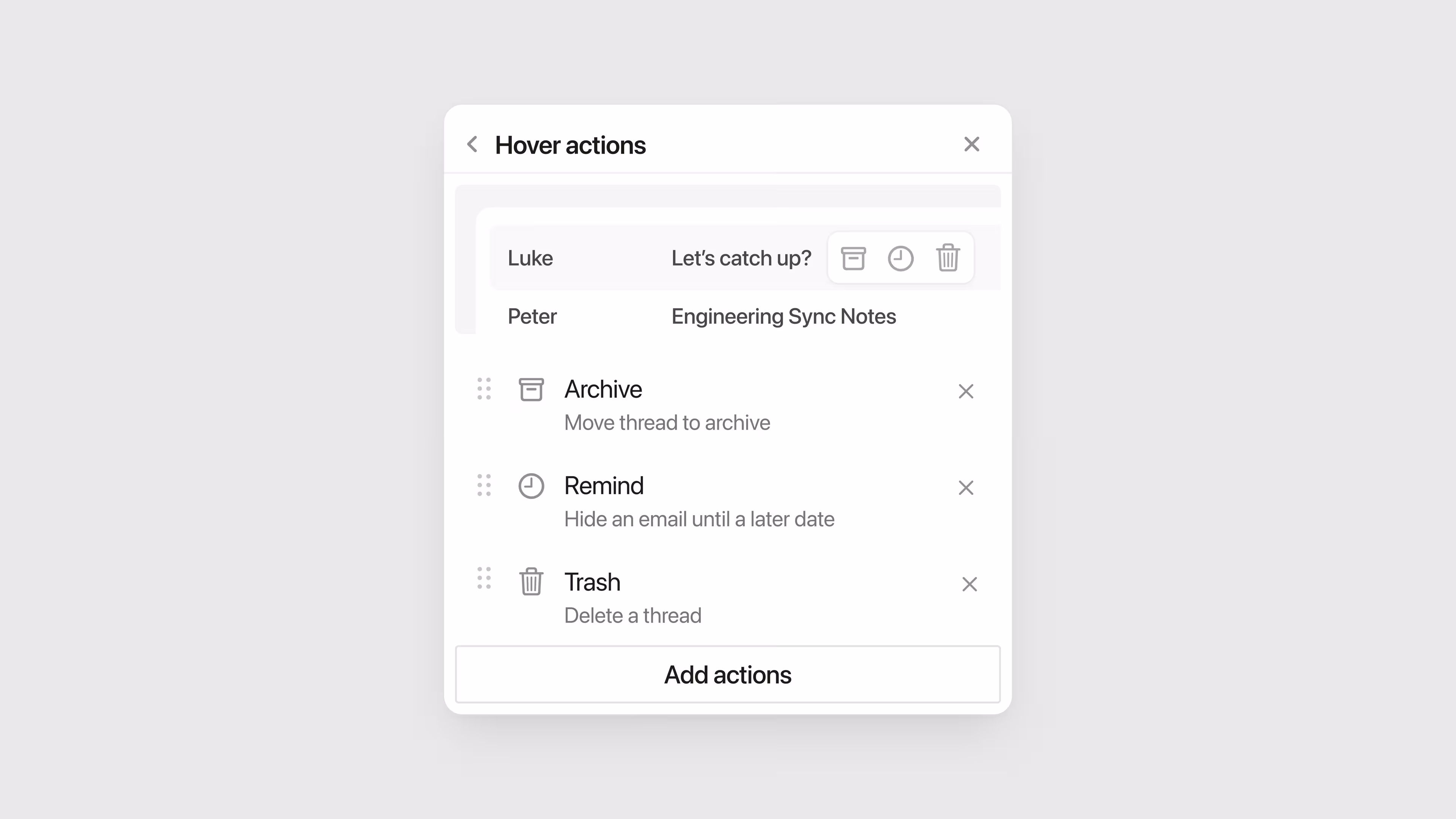 hc: notion mail hover actions